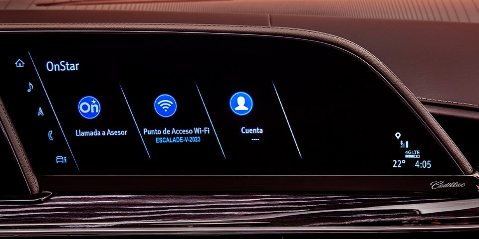 Asistencia OnStar en caso de emergencia en tu nueva Cadillac Escalade-V 2023, camioneta grande de lujo